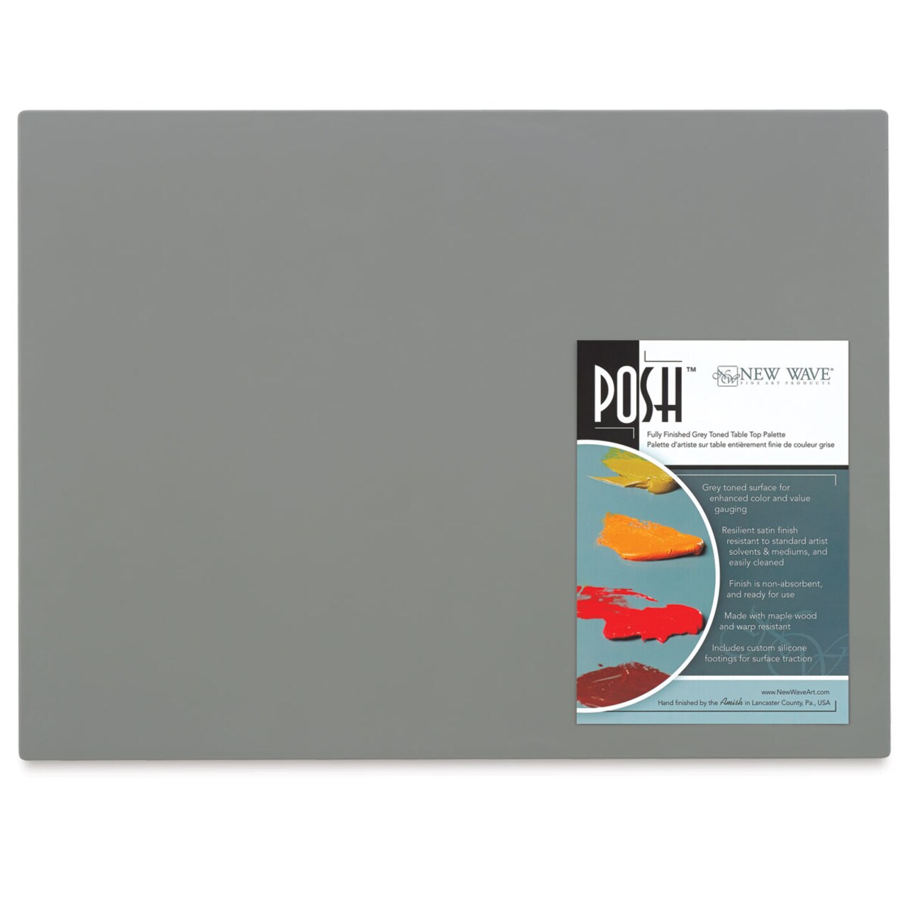 New Wave Posh Tabletop Palette - Neutral Grey, 11-3/4" x 15-3/4"